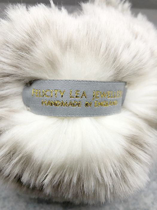 Faux Fur Pompom Keyring